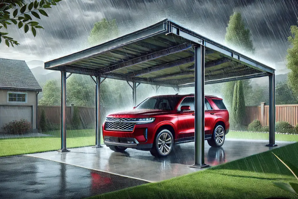 heavy-duty metal carport